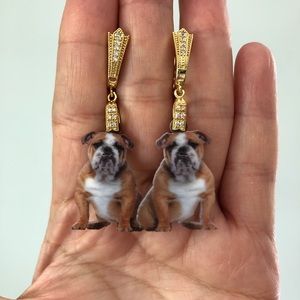 Bulldog earrings